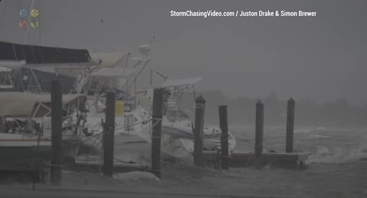 Tropical Storm Ophelia, New Bern NC, Storm Surge And High Winds - 9/23/2023   USA er i ferd med å tas ned!