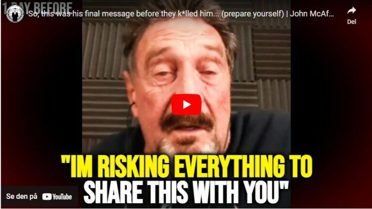 So, this was his final message before they k*lled him… (prepare yourself) | John McAfee