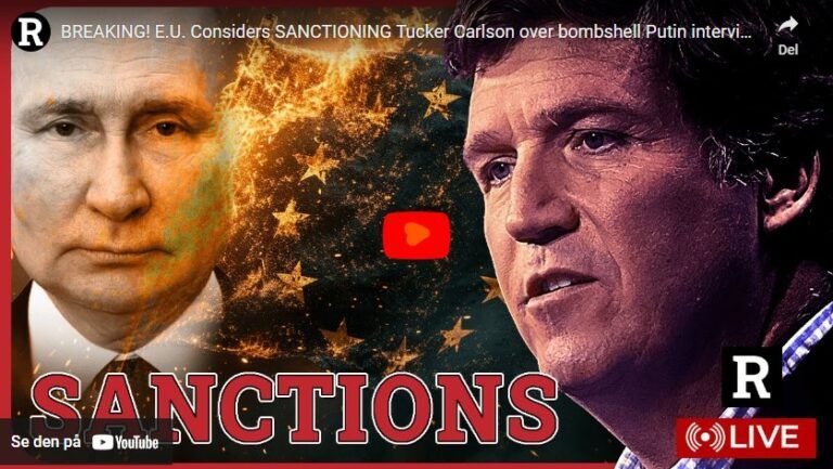 BREAKING! E.U. Considers SANCTIONING Tucker Carlson over bombshell Putin interview | Redacted Live