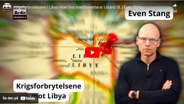 Krigsforbrytelsene i Libya viser hva makthaverne er i stand til. | Even Stang.